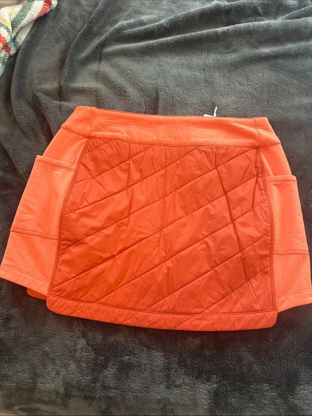 NWT Smartwool W Smartloft Skirt Coral Reef Orange Quilted Active